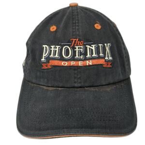The Phoenix Open Slideback Baseball Cap Black One Size Embroidered Ahead Vintage